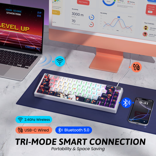 RisoPhy PC425 Wireless Gaming Keyboard